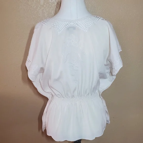 TWENTY ONE Off White Peasant Blouse - Picture 2 of 7